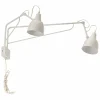 Cheap Applique 1002 avec prise, à 2 lampes, blanche Éclairage De Bureau