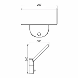 Discount Applique d'extérieur LED Alkes L avec capteur, 30 cm Éclairage Extérieur Professionnel