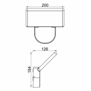 Best Sale Applique d'extérieur LED Alkes S, 20 cm de large Éclairage Extérieur Professionnel