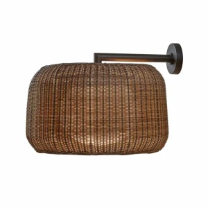 Shop Applique d'extérieur LED Fora A, brun graphite/brun, Ø 50 cm Éclairage Extérieur Professionnel