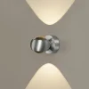 Fashion Applique d'extérieur LED, couleur aluminium, up&down, CCT, intensité variable Éclairage Extérieur Professionnel