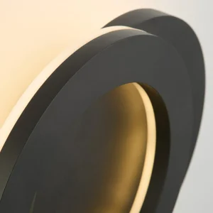 Best Applique d'extérieur LED Hyde, noir, Ø 21 cm, aluminium, indirect Éclairage Extérieur Professionnel