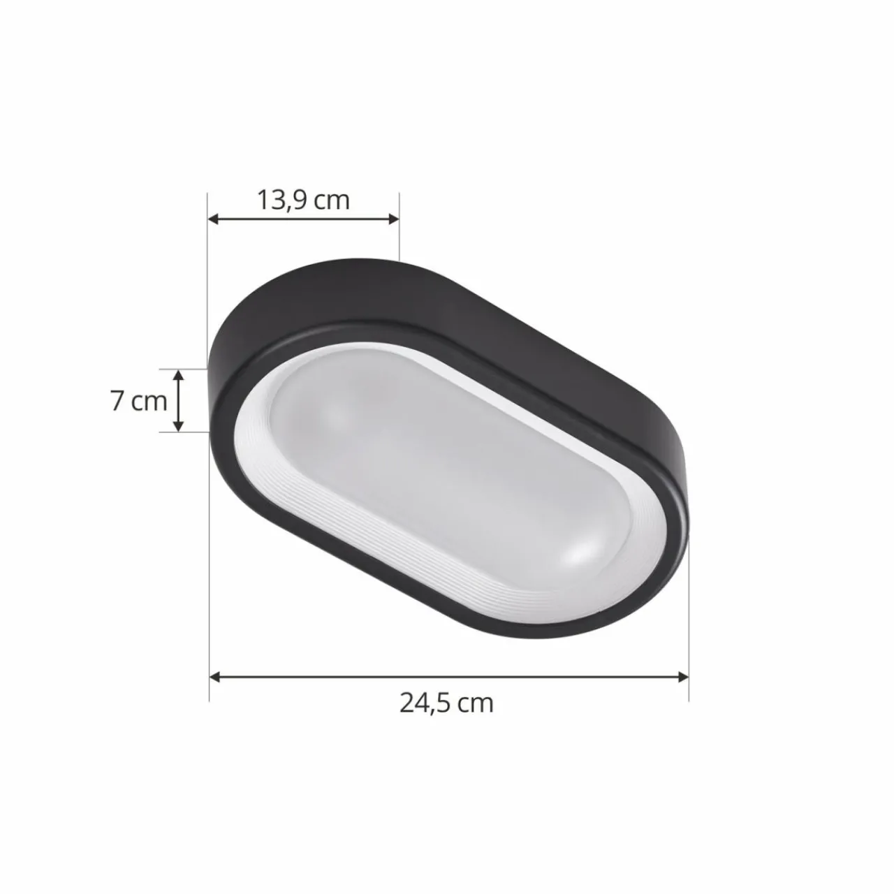 applique_dextrieur_led_lindby_niniel_noirblanc_plastique_1.webp Best Applique d'extérieur LED Niniel, noir/blanc, plastique Éclairage Extérieur Professionnel