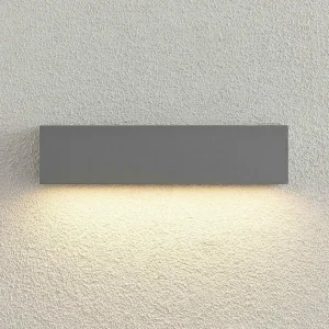 Cheap Applique d'extérieur LED Lengo, 25 cm, argent, à 1 lampe, alu Éclairage Extérieur Professionnel