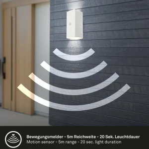 Cheap Applique d'extérieur LED rechargeable 3788016, blanc, capteur, up/down Éclairage Extérieur Professionnel