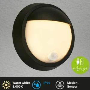 Cheap Applique d'extérieur LED rechargeable 3785015 noir détecteur de mouvement Éclairage Extérieur Professionnel