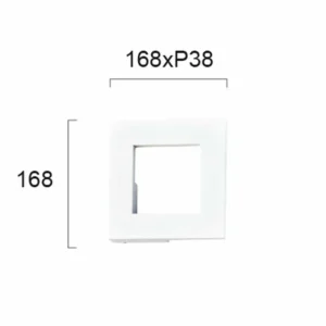 Store Applique d'extérieur LED Santorini blanche, carrée Éclairage Extérieur Professionnel