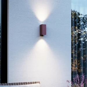 Best Applique d'extérieur LED Tavi, brun rouille, aluminium, up/down Éclairage Extérieur Professionnel