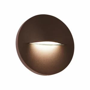 Fashion Applique d'extérieur LED Vita, brun rouille, Ø 14 cm Éclairage Extérieur Professionnel
