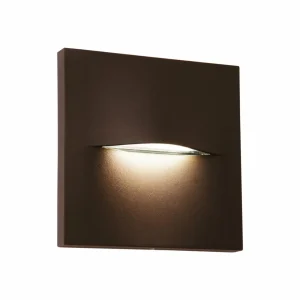 Online Applique d'extérieur LED Vita, brun rouille, 14 x 14 cm Éclairage Extérieur Professionnel