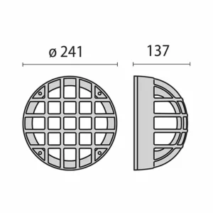 Cheap Applique extérieur Eko+21/G, E27, blanc structuré Éclairage Extérieur Professionnel