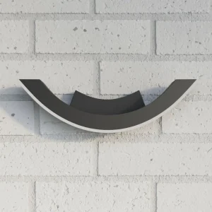 Cheap Applique extérieure LED gris graphite Half Éclairage Extérieur Professionnel