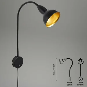 Best Applique Hygge Comfort light Retro avec prise Éclairage De Bureau