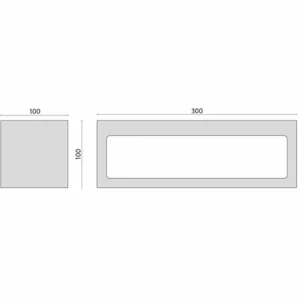 Best Applique LED 303554 grise 3 000 K Éclairage Extérieur Professionnel