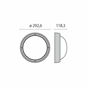 Sale Applique LED Eko+26 LED, 3 000 K, anthracite Éclairage Extérieur Professionnel