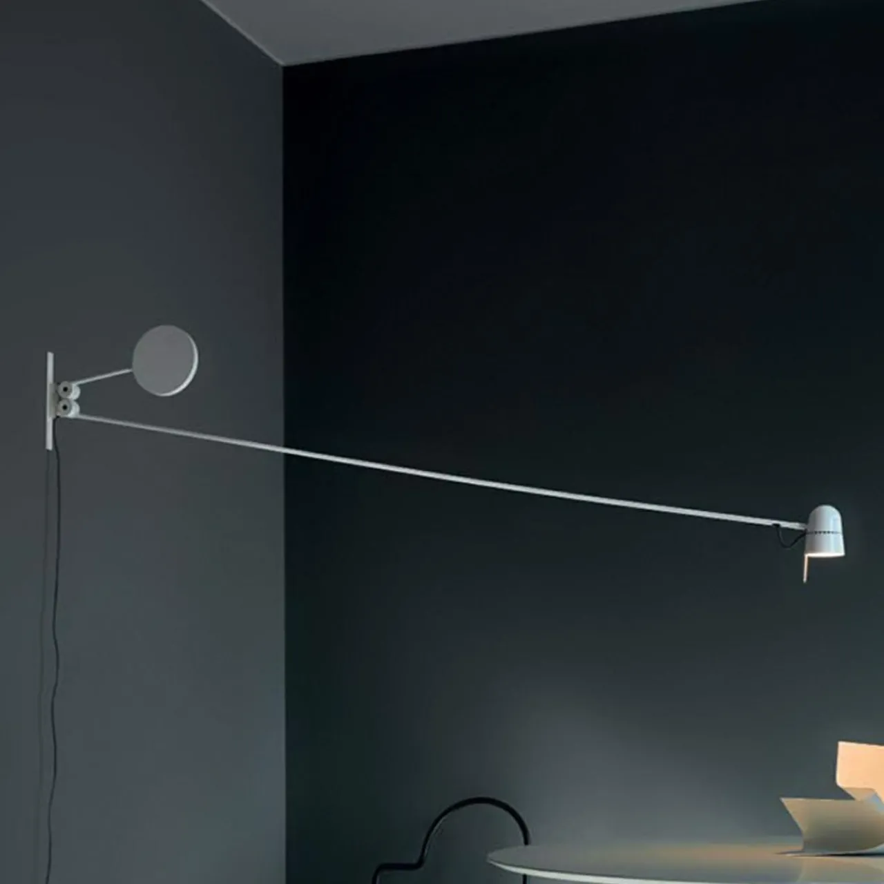applique_led_extravagante_counterbalance_blanc_0.webp Best Applique LED extravagante Counterbalance, blanc Éclairage De Bureau
