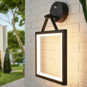 Cheap Applique LED Mirco carrée à capteur de mouvement Éclairage Extérieur Professionnel