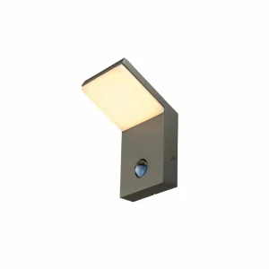 Outlet Applique murale LED Ordi, anthracite, aluminium, largeur 10 cm, capteur Éclairage Extérieur Professionnel