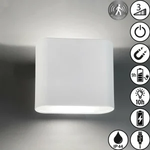 Cheap Applique murale LED rechargeable Magnetics, blanc, up & down, largeur 10 cm Éclairage Extérieur Professionnel