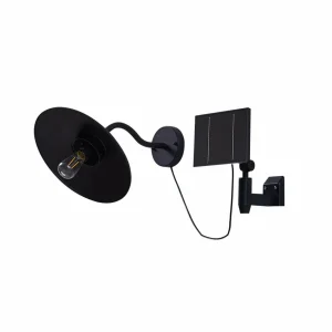 Best Sale Applique solaire LED Virane, noir, aluminium Éclairage Extérieur Professionnel