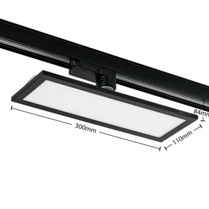 Flash Sale Hairis Panneau LED 3 phases noir 3000 K Éclairage De Magasins