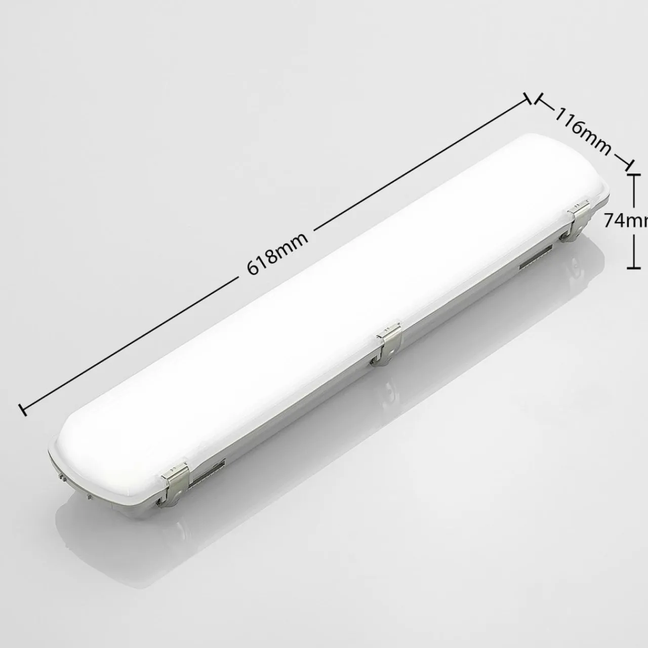 Best LED luminaire pour locaux humides Rao, longueur 61,8 cm, Set de 2 Éclairage Technique
