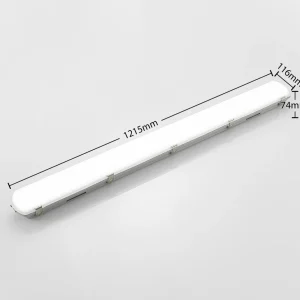 New Rao luminaire pour locaux humides LED, longueur 121,5 cm, Set de Éclairage Technique