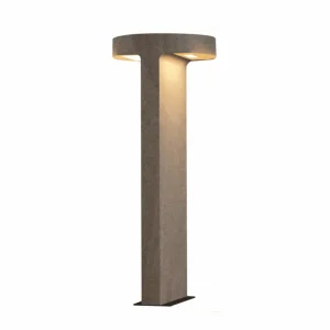 Hot Borne lumineuse LED E384, à 2 lampes, béton, hauteur 70 cm Éclairage Extérieur Professionnel