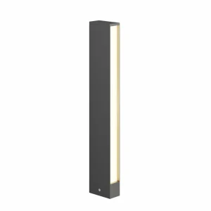 Store Borne lumineuse LED Lirka, gris foncé, 2 lampes Éclairage Extérieur Professionnel