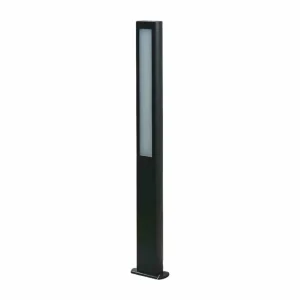 Best Sale Borne lumineuse LED Mhairi, gris foncé, 100 cm Éclairage Extérieur Professionnel