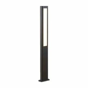 Best Sale Borne lumineuse LED Mhairi, gris foncé, 100 cm Éclairage Extérieur Professionnel