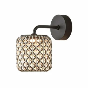 Cheap Nans A applique d'extérieur LED, brun, Ø 16,7cm Éclairage Extérieur Professionnel