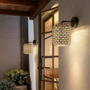 Online Nans A applique d'extérieur LED, brun, Ø 21,6cm Éclairage Extérieur Professionnel