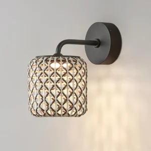 Cheap Nans A applique d'extérieur LED, brun, Ø 16,7cm Éclairage Extérieur Professionnel