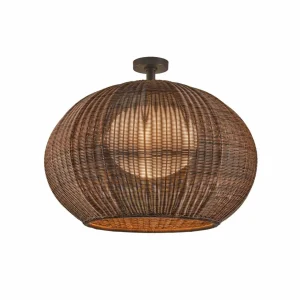 Best Sale Plafonnier d'extérieur LED Garota, brun graphite/brun Éclairage Extérieur Professionnel