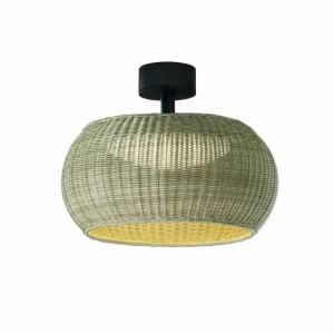 New Plafonnier d'extérieur LED Perris, brun/beige, Ø 47 cm Éclairage Extérieur Professionnel