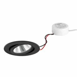 Best BB03 encastré RC driver rond noir Éclairage De Magasins