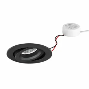 Best BB34 encastré RC driver rond noir Éclairage De Magasins