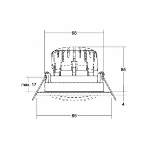 Discount BB23 IP65 RC driver rond boîte de connexion nickel mat Éclairage De Magasins
