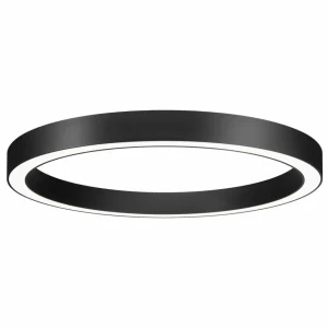 Best Biro Circle Plafond circulaire Ø75cm 40W on/off noir 840 Éclairage De Bureau