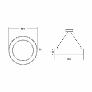 Best Biro Circle Ring10 direct CA Ø 45 cm blanc 4000 K Éclairage De Magasins