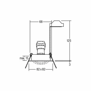 Clearance spot encastrable Tirrel-S, douille GU10, titane mat Éclairage De Magasins