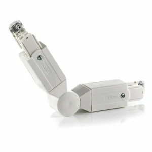 Fashion Connecteur coudé pour rail électrique HT Noa, blanc Éclairage De Magasins