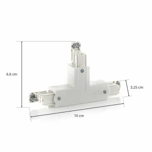 Store Connecteur T Noa cond. protection int droite blanc Éclairage De Magasins
