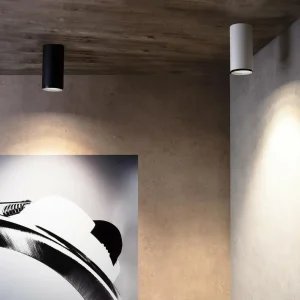 Best Downlight LED à monter Lucea 30 W noir Éclairage De Magasins