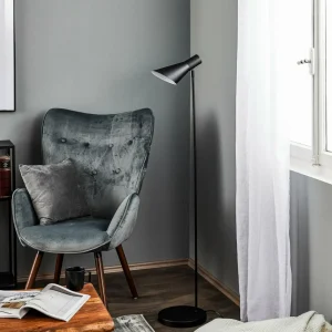 Outlet Denver lampadaire en noir mat Éclairage De Bureau