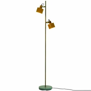 Store Ocean lampadaire curry/laiton/turqu. Éclairage De Bureau