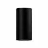 New Egger Applique d'extérieur LED Tubo, noir, Ø 9 cm Alu up/down Éclairage Extérieur Professionnel