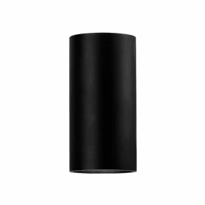New Egger Applique d'extérieur LED Tubo, noir, Ø 9 cm Alu up/down Éclairage Extérieur Professionnel