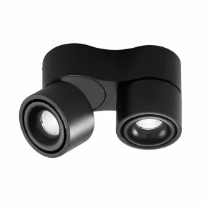 Cheap Egger Clippo S Duo spot plafond LED, noir, 3 000 K Éclairage De Magasins